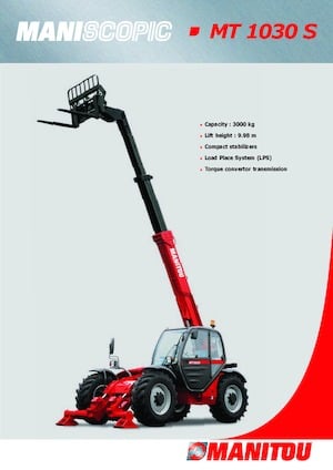 Telehandlers Manitou MT 1030 Easy