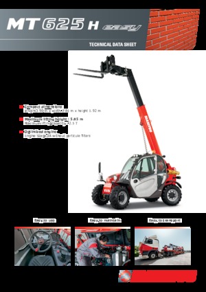 Telehandlers Manitou MT 625 H Easy