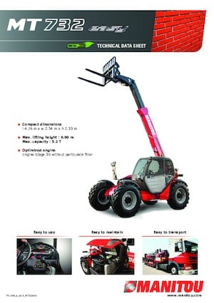 Telehandlers Manitou MT 732 Easy