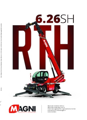 Üst yapılı teleskopik yükleyiciler MAGNI RTH 6.26 SH