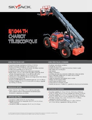 Telehandlers Skyjack SJ1044 TH