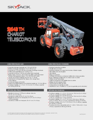 Telehandlers Skyjack SJ643 TH