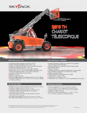 Telehandlers Skyjack SJ519 TH