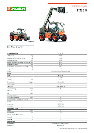 Telehandlers Ausa T 235 H