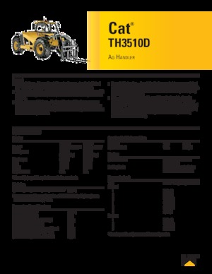 Telehandlers Caterpillar TH3510D