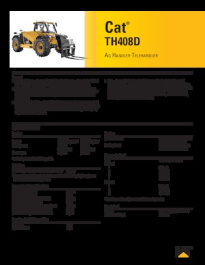Telehandlers Caterpillar TH408D