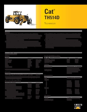 Telehandlers Caterpillar TH514D