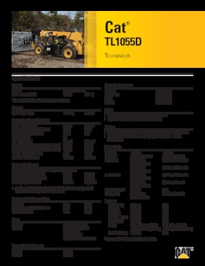 Telehandlers Caterpillar TL1055D