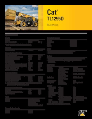 Teleskopik yükleyiciler Caterpillar TL1255D