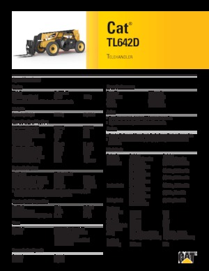 Telehandlers Caterpillar TL642D