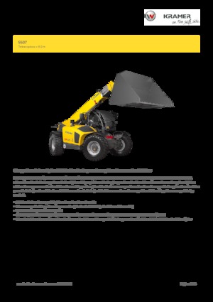 Telehandlers Kramer 5507