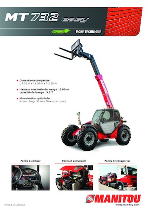 Telehandlers Manitou MT 732-100 PS Comfort