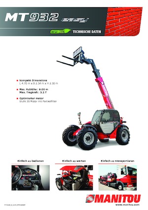 Teleskopik yükleyiciler Manitou MT 932 Easy