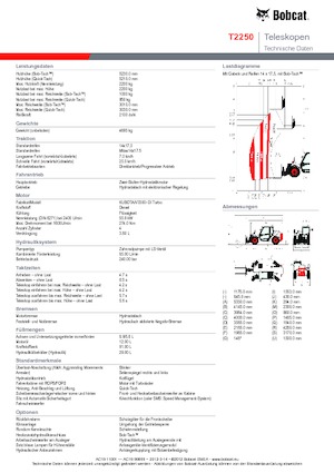 Telehandlers Bobcat T 2250