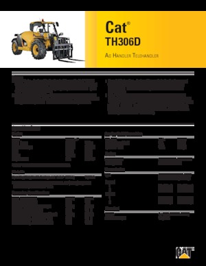 Teleskopik yükleyiciler Caterpillar TH306D