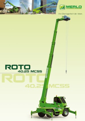 Üst yapılı teleskopik yükleyiciler Merlo Roto 40.25 MCSS