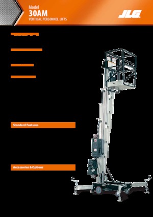 Tek Dikey Direkli Sepetli Vinçler JLG 30AM