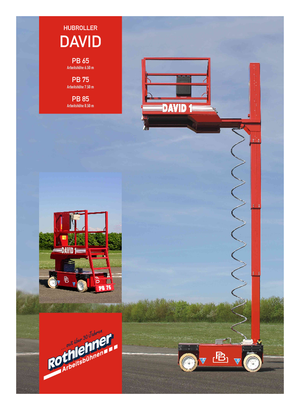 Tekerlekli makas asansörleri PB David 1 PB 75