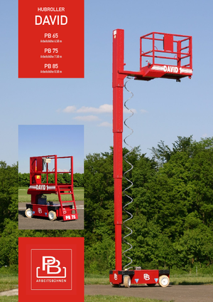Wheeled scissor lifts PB David 1 PB 75 V