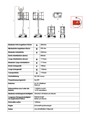 Single Vertical Mast Boom Lifts Bravi Leonardo HD