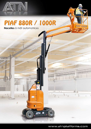 Single Vertical Mast Boom Lifts ATN Piaf 880 R