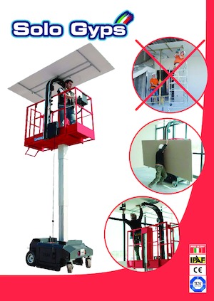 Single Vertical Mast Boom Lifts Bravi Solo Gyps