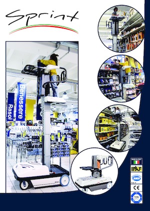 Tek Dikey Direkli Sepetli Vinçler Bravi Sprint