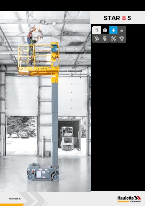 Single Vertical Mast Boom Lifts Haulotte Star 8 S