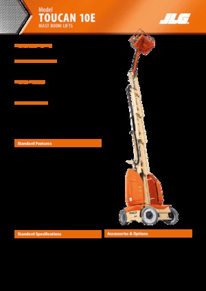 Single Vertical Mast Boom Lifts JLG-Toucan Toucan 10 E
