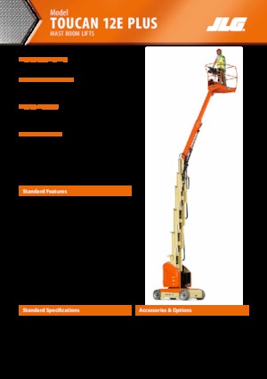 Single Vertical Mast Boom Lifts JLG-Toucan Toucan 12E Plus