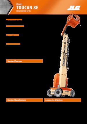 Single Vertical Mast Boom Lifts JLG-Toucan Toucan 8 E