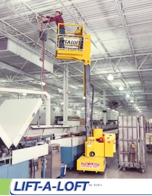 Single Vertical Mast Boom Lifts Lift-A-Loft VAL15-28