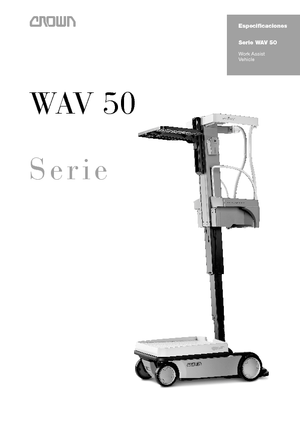 Single Vertical Mast Boom Lifts Crown Wav 50-118