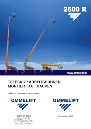 Crawler Telescopic Boom Lifts OMMELIFT 2600 R