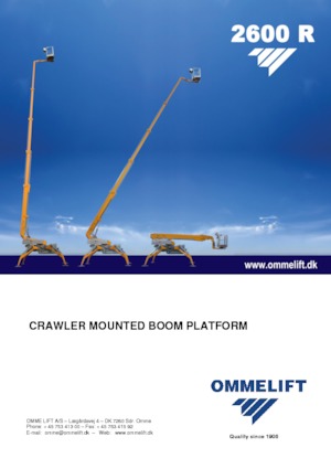 Crawler Telescopic Boom Lifts OMMELIFT 2600 R