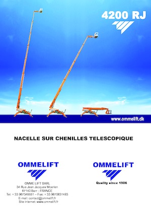 Crawler Telescopic Boom Lifts OMMELIFT 4200 RJ