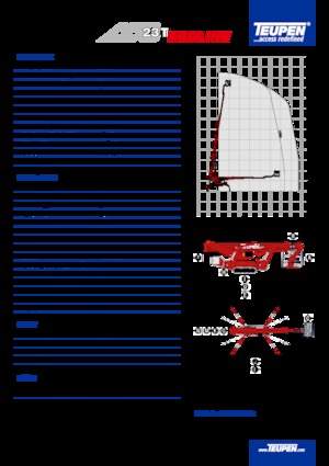 Crawler Telescopic Boom Lifts TEUPEN LEO23T 