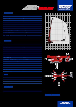 Crawler Telescopic Boom Lifts TEUPEN LEO23T 
