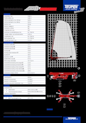 Crawler Telescopic Boom Lifts TEUPEN LEO35T