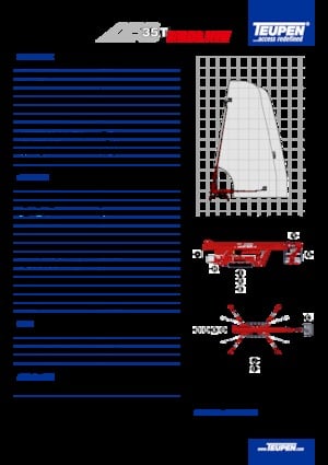 Crawler Telescopic Boom Lifts TEUPEN LEO35T