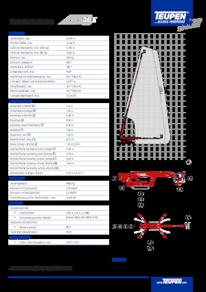Paletli Teleskopik Bomlu Vinçler TEUPEN LEO36T