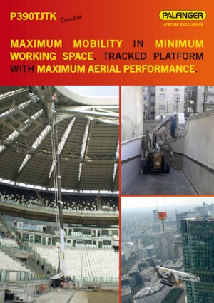 Crawler Telescopic Boom Lifts Palfinger P 390 TJTK