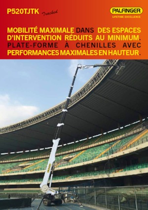 Crawler Telescopic Boom Lifts Palfinger P 520 TJTK