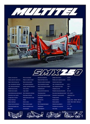 Crawler Articulating Boom Lifts Multitel SMX 250
