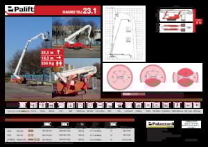 Crawler Telescopic Boom Lifts Palazzani TSJ 23.1 C