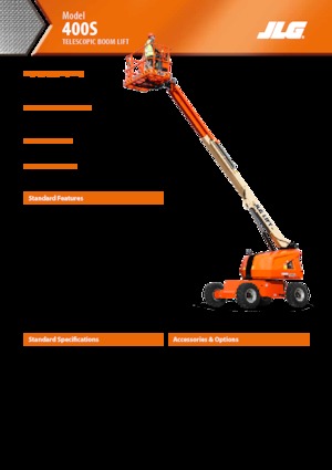 Wheeled Telescopic Boom Lifts JLG 400 S