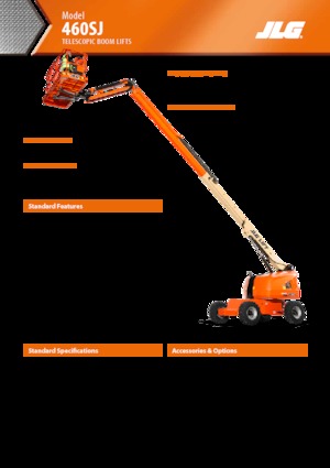 Wheeled Telescopic Boom Lifts JLG 460SJ