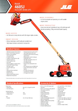 Wheeled Telescopic Boom Lifts JLG 460SJ