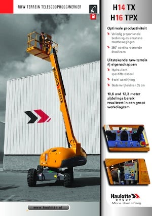 Wheeled Telescopic Boom Lifts Haulotte H16 TPX