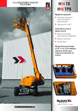 Wheeled Telescopic Boom Lifts Haulotte H16 TPX